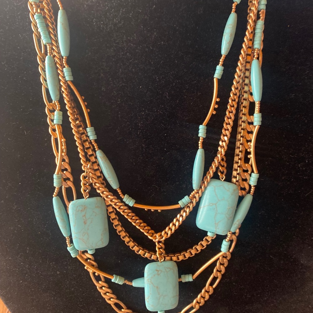 Silpada Howlite & Brass necklace